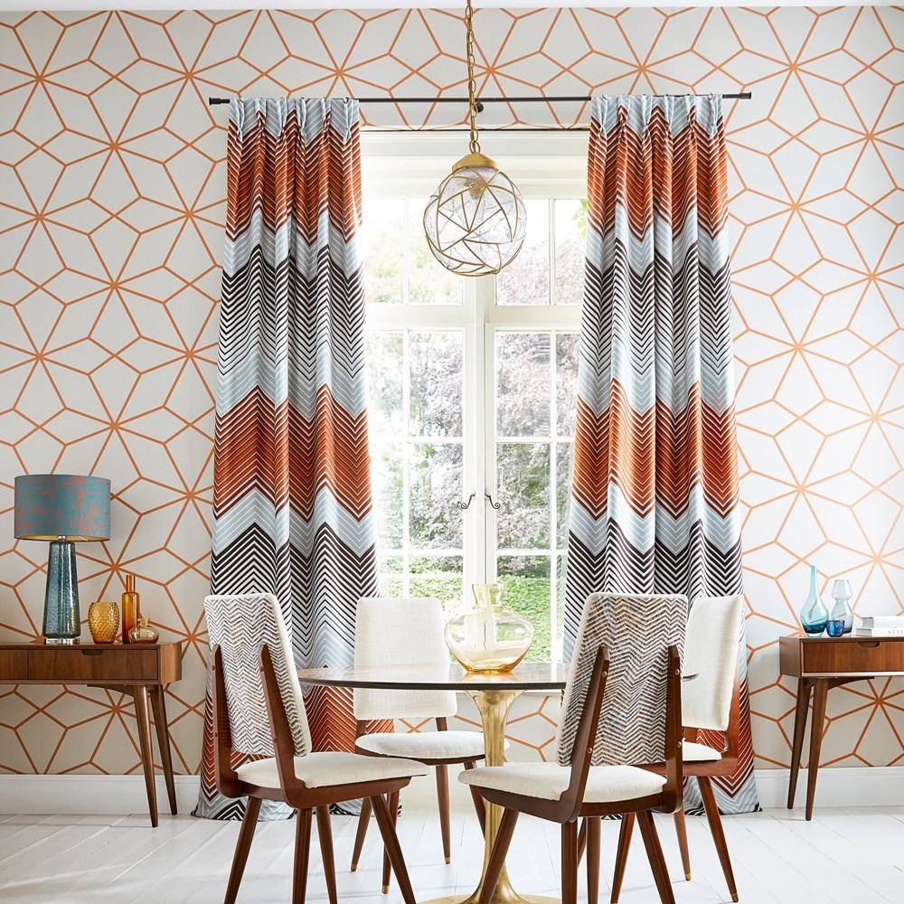 Axal Wallpaper 111979 by Harlequin in Rust Brown